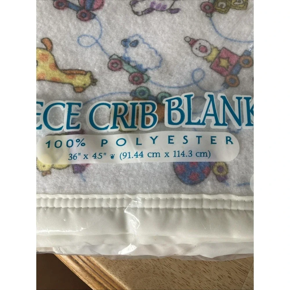 Owen fleece crib blanket 100% polyester blue and pink Toys 36